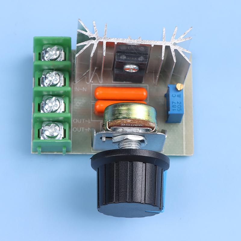 1Pcs 2000W Verstelbare Motor Speed Controller Voltage Regulator Ac Motor Speed Controller 50-220V 25A Motor