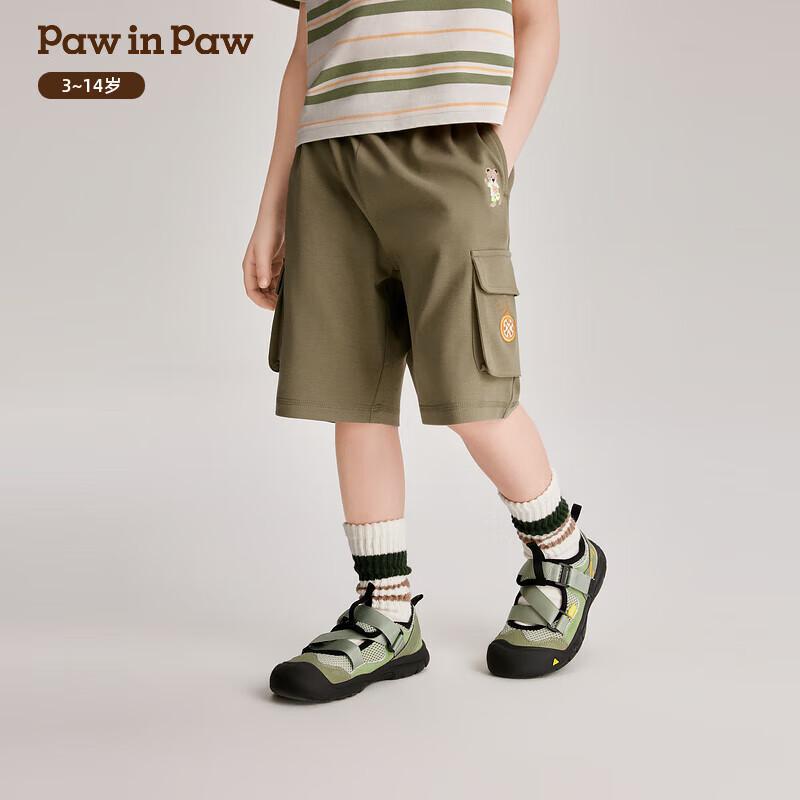 PawinPaw Boys  Cartoon Bear Summer Shorts 110