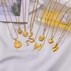 New Trendy Butterfly Snake Pendant Necklace For Women Stainless Steel Gold Color Clavicle Chain Female Party Aesthetic Jewelry