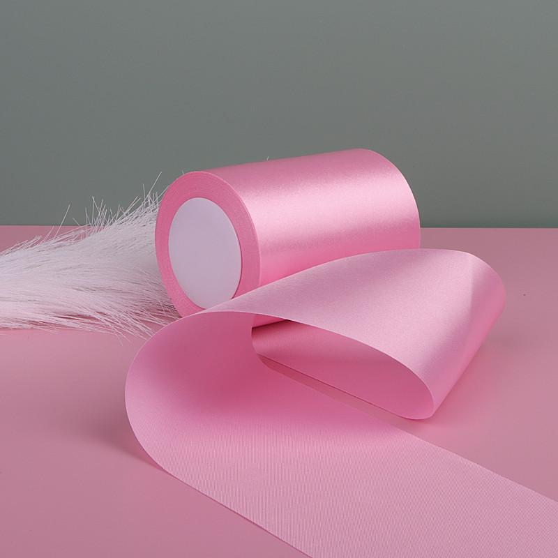10cm Wide 22 Meters/Roll Champagne Satin Ribbon Polyester Ribbon for Wedding Chair/Car/Party Decoration Hand Sewing DIY