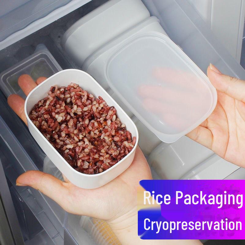 Microwavable Rice and Grain Lunch Box with Portion-Control for Healthy Storage