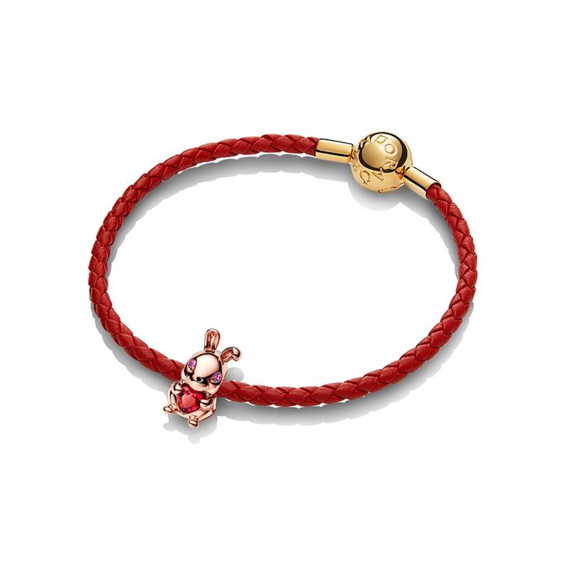 Pandora Lucky Rabbit Linmen Weaving Bracelet Women's Style zt2583