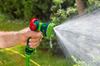 8-function pistol sprinkler with smooth stream regulation