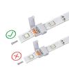 10 Stück/Los Schnellverbinder 4-PIN RGB Adapter für 5050 RGB LED Streifenlichtband Lötfrei 10mm