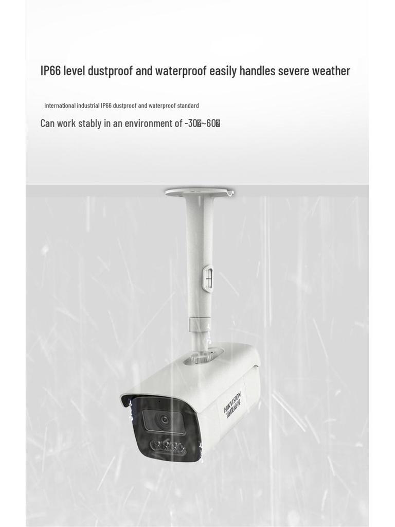 Hikvision 4MP POE Outdoor Surveillance Kit with Mobile Remote Intercom and HD Lens