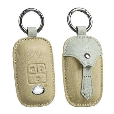 OFFCURVE Lammleder Smart Key Etui für Daihatsu Toyota, Überlaufende Schlüsselhülle, Rutschfest, Schmutzabweisend,