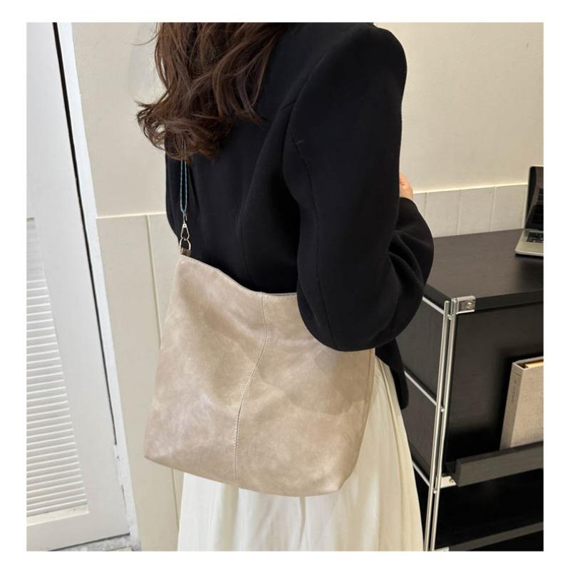 2025 Summer New Fashion Handheld Single Shoulder Crossbody Large Capacity Bucket Bag