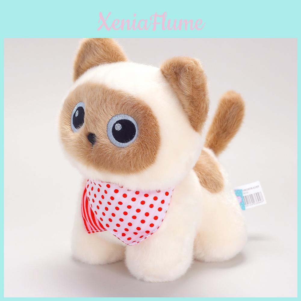 Multiai Plush Cat Doll With Polyester Fiber Fill For Kids Playroom And Gift