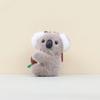 Cartoon Cute Koala Plush Keychain Doll With Short Plush Material Bag Decor Gift