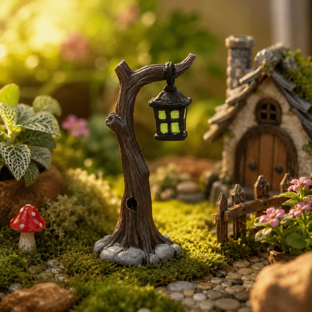 Retro Micro Landscape Ornaments Dollhouse Statue Miniature Desk Ornament Handmade Enthusiasts