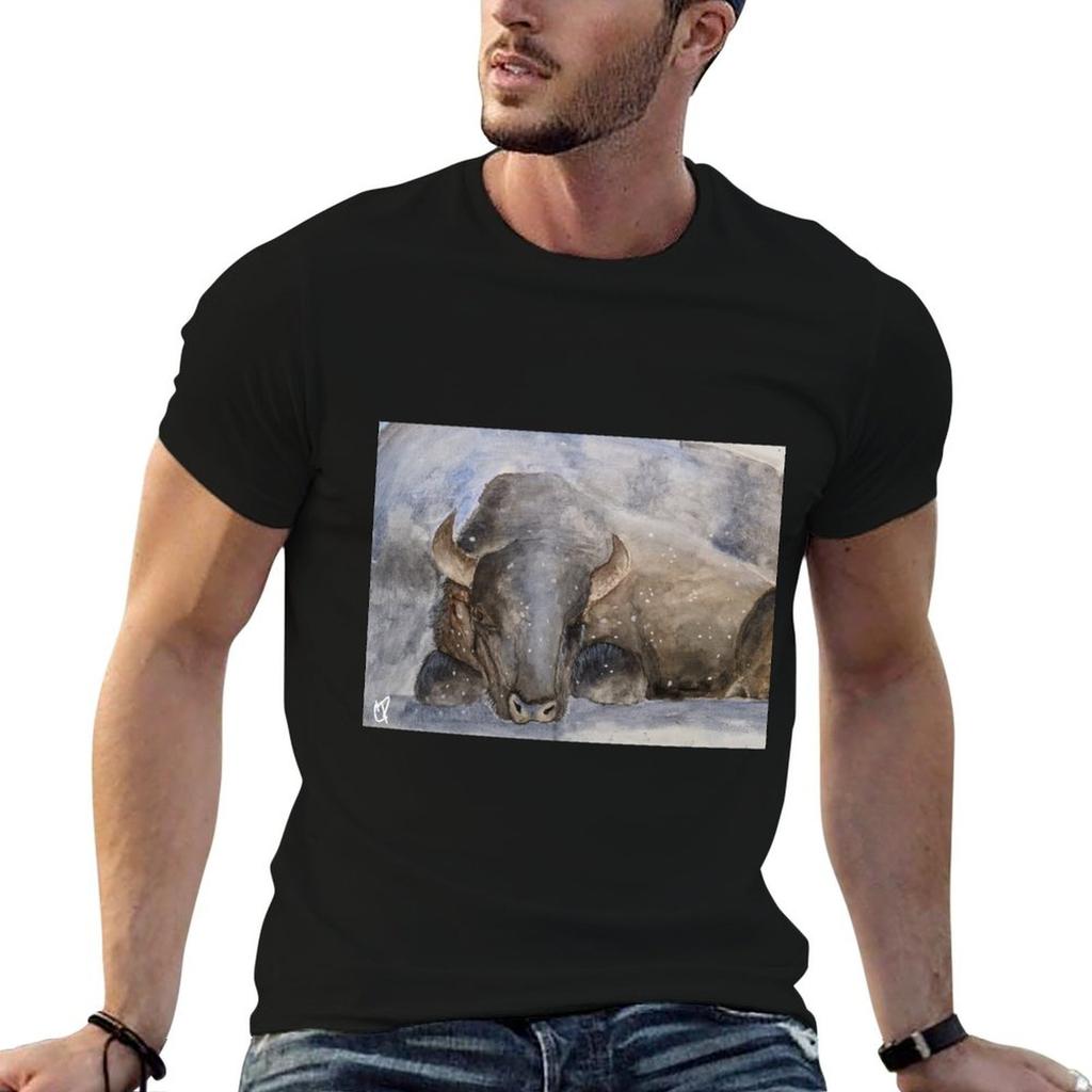 The Still Bison Tshirt Big Size Daily Wear Tshirt