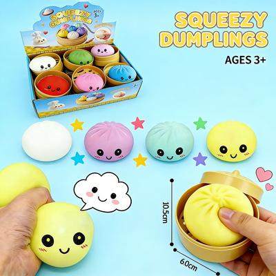Cute Squishy Bun Slow Rebound Fidget Toy, Stress Relief Anti Anxiety Squeeze Toy for Kids Adults Squishy Stress Reliever Toys
