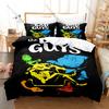 Cool The Bad Guys Cartoon 3PCS Bedding Set Wolf Snake Shark Microfiber Duvet Cover 2Pillowcases No Inner Core