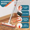 2 In 1 Floor Scrub Brush Bathroom Tile Glass Squeegee Ground Seam Wall Toilet Cleaning Brush Long Handle Kitchen Cleaning