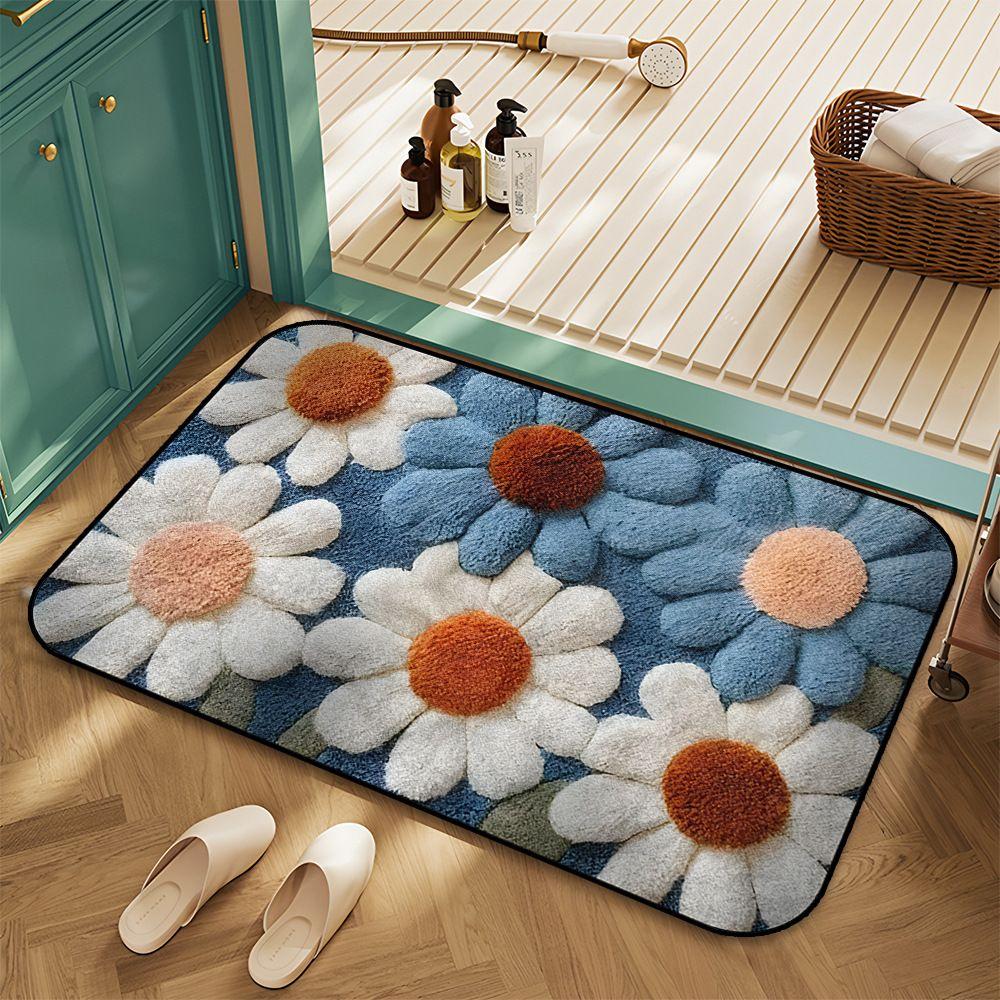 

Принтованные коврики для пола, декоративные коврики для прихожей, нескользящие коврики для ванной и туалета 0.4M-0.6M дубильная кора