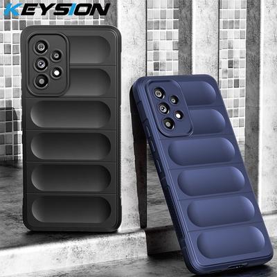 KEYSION Nárazuvzdorné puzdro pre Samsung A53 5G A73 A33 A23 A52S A32 A22 S A12 Mäkký TPU Silikónový Kryt na Zadnú Stranu Telefónu pre Galaxy M32 M12