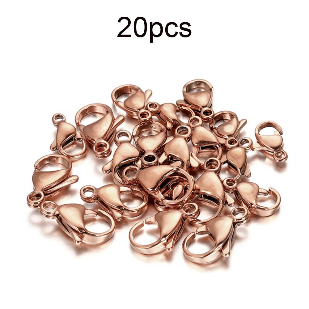 10-30Pcs Stainless Steel Gold Plated Lobster Clasp Claw Clasps For Bracelet Necklace Chain Diy Jewelry Making Findings Supplies