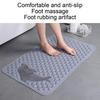 Bathtub Anti-Slip Mat Bathroom Bath Mat With Dolphin Pattern Machine Washable Thickened Massage Brush Pad With Suction Cups