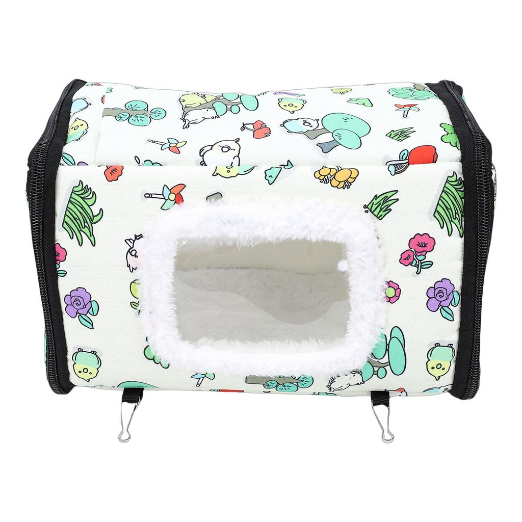 Winter Warm Bird House Cotton Hanging Hammock Bird Sleeping Bed Cage for Budgies Parakeets Cockatiels M