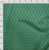 oneOone Cotton Poplin Green Fabric Kalamkari Diy Clothing Quilting Fabric Print Fabric By Yard 42 Inch
