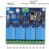 2025 New 4 Channel WiFi Wireless Relay Module Smart Home Phone APP Remote Switch Module ESP8266 (12V)