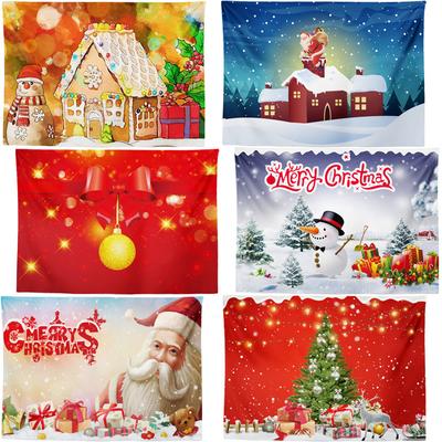 Christmas Tapestry Hanging Cloth Digital Heat Transfer Environmentally Friendly Room Children's Room Dormitory