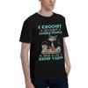 I Crochet So I Dont Choke People Save A Life Send Yarn Cat 100 Cotton Casual Breathable Confortable Totoro Mens TShirts Funny
