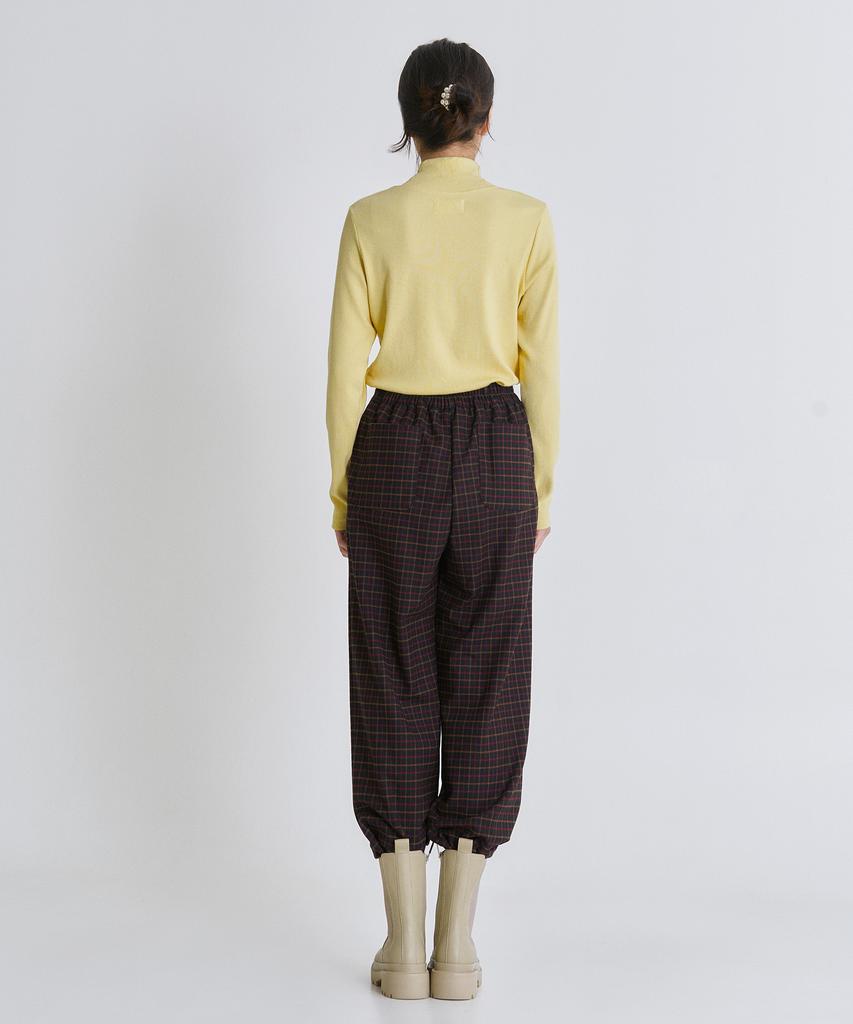 Peulleio Check Pants _ Black