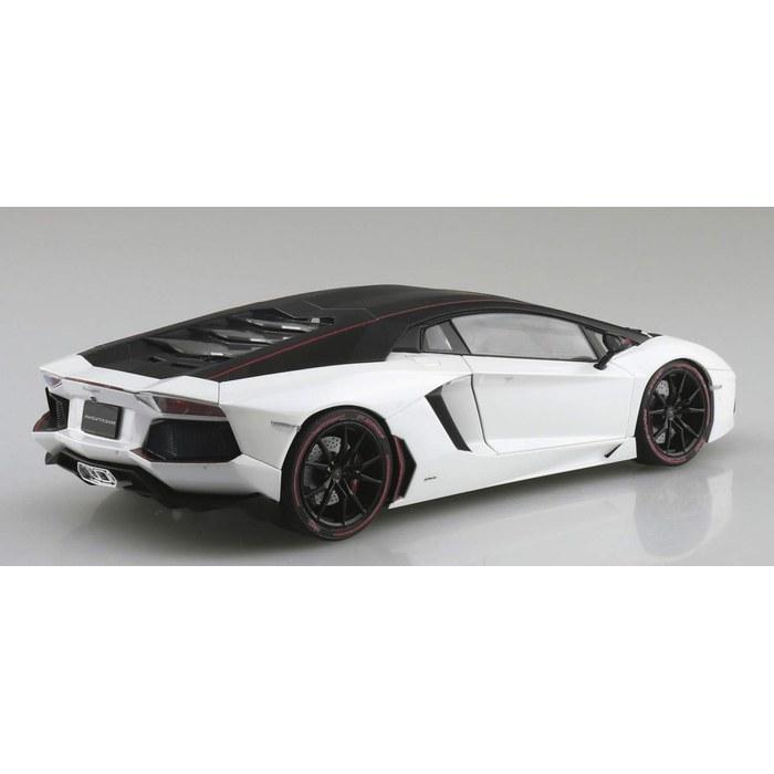 AOSHIMA 1/24 The Supercar Series No.12 2014 Lamborghini Aventador Pirelli Edition Plastic Model Kit