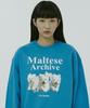 WAIKEI Maltese Archive Sweatshirt Cerulean Blue