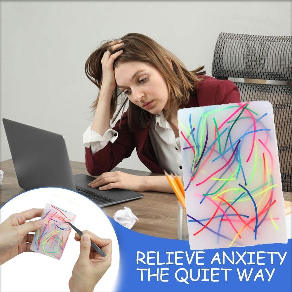 Silicone Skin Picking Fidget Toys Sensory Relief Hair Pulling Fidget Toys  for Adults with Anxiety