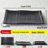 Black Matte Melamine Rectangular Drop-Resistant Plate for BBQ and Sides