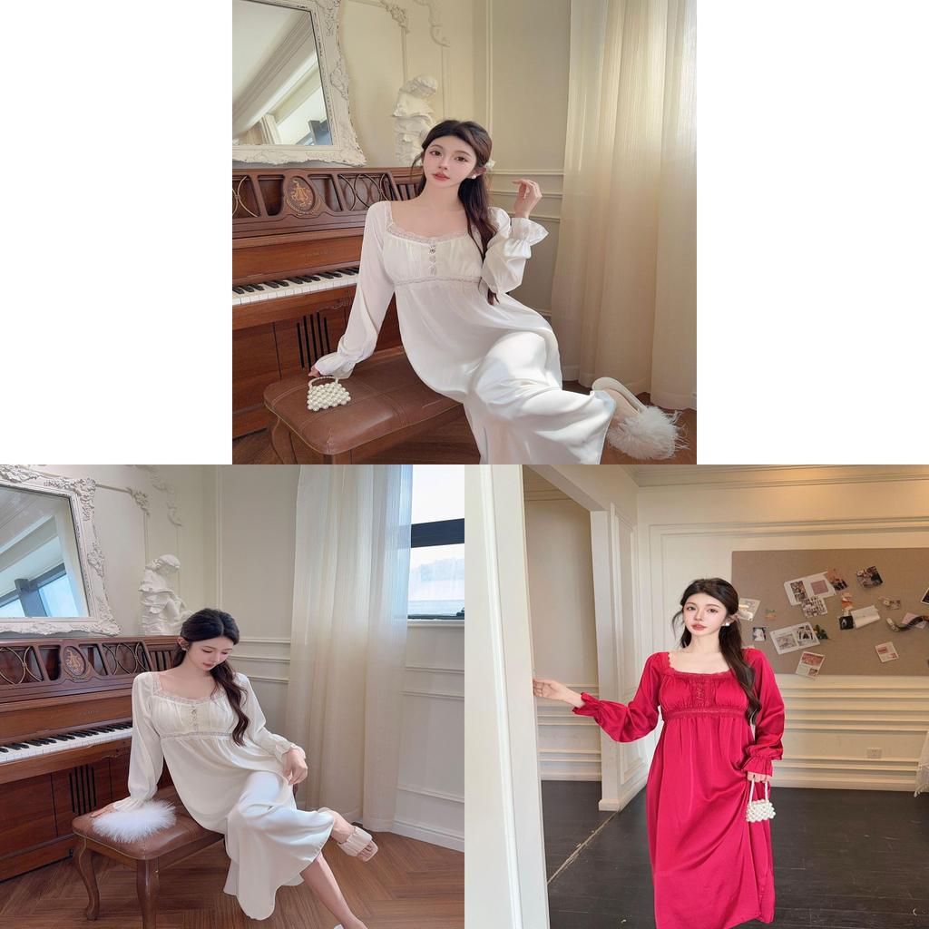 Women Ice Silk Sleep Dress With V Neck Sleeveless Design For Home Comforts