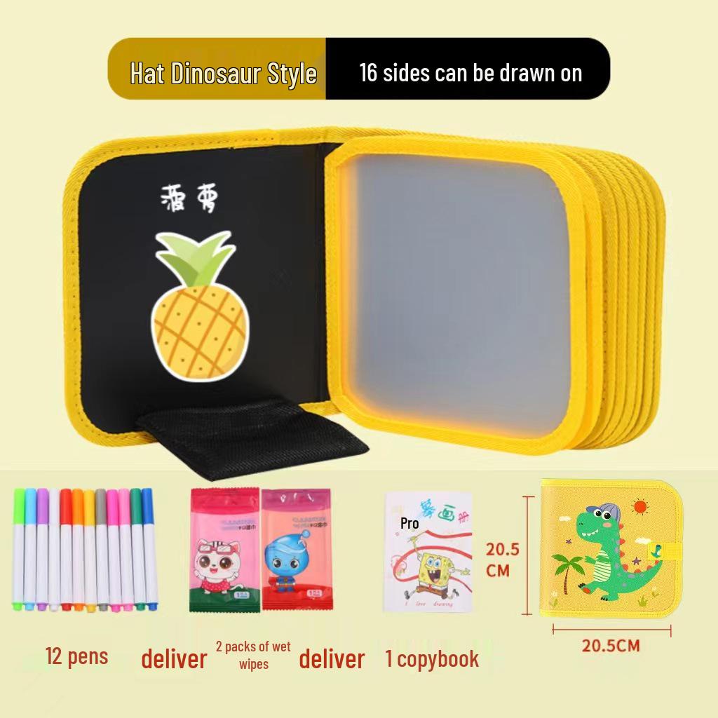 Portable Children's Drawing and Coloring Board - Reusable, Erasable, and Compact Toy for Kids