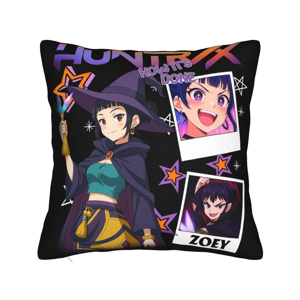 KPop Demon Hunters Huntrix Mira Witch Pillowcase Printing Polyester Cushion Cover Decorations Throw Pillow Case Cover Home