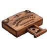 1/2Pcs Wooden for Paranormal Enthusiasts Mini Spirit Board Unique Gift With Planchettes Handmade Divination Tools with Drawer
