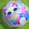 1pc Cat Fantasy Pattern Umbrella Design Automatic Opening and Closing Umbrella, High-quality Travel Umbrella,  c1128185