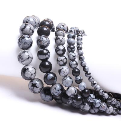 Schmuckherstellung Natürlich Für Halskette Armband Neu Schneeflocken-Zwischenstück Lose Perlen DIY 4 6 8 10 12mm Stein
