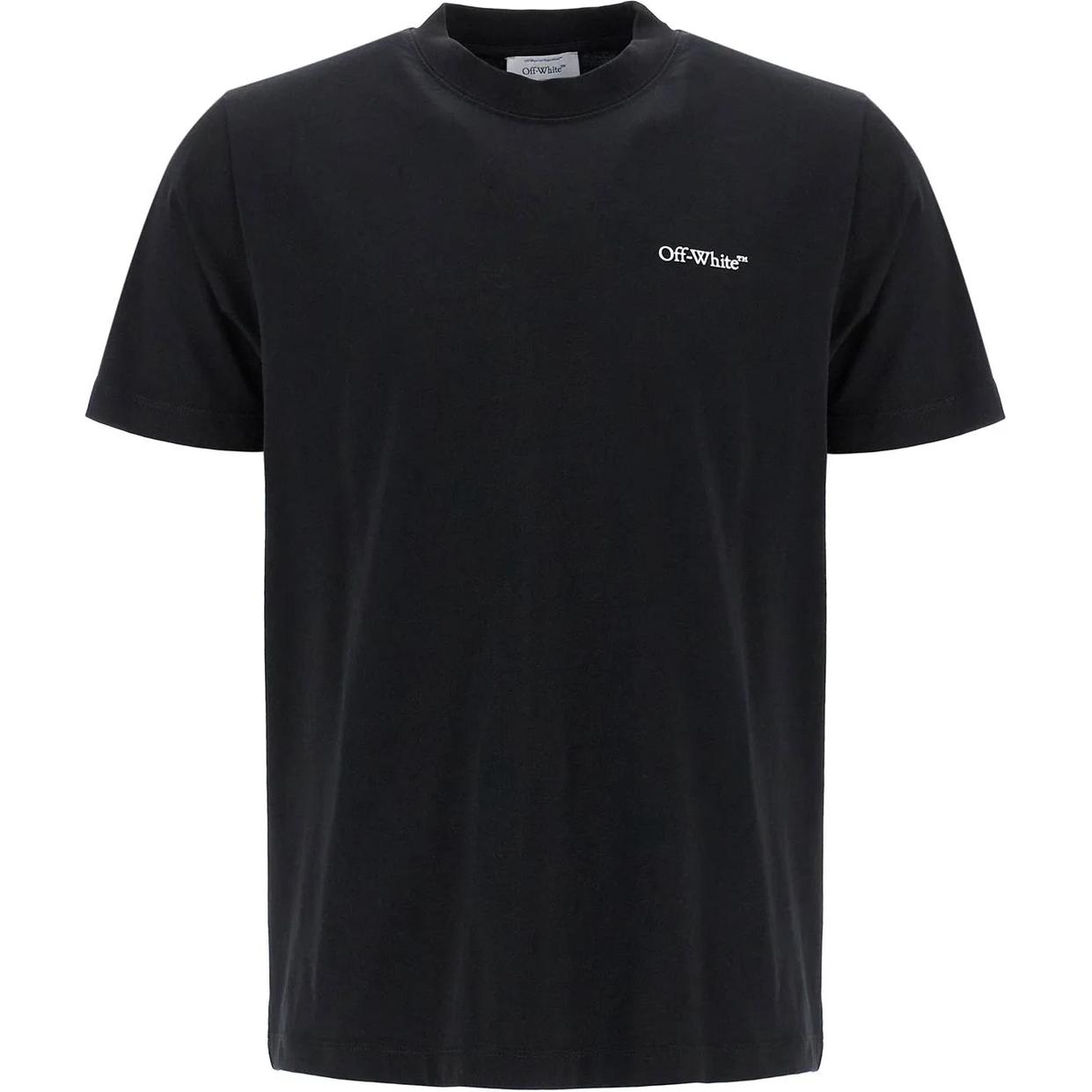 

Off-White Logo Print Crew Neck Short Sleeve T-Shirt Men Tops Black OMAA027F24JER004-1001 M