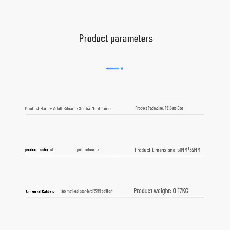 Shabat Universal Silicone Snorkel Mouthpiece