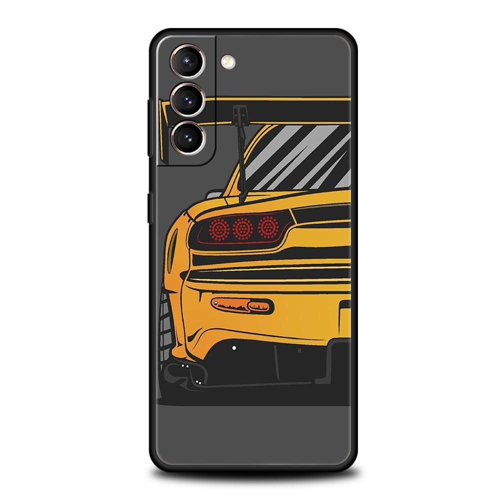 

Japan JDM Sports Car Phone Case For Samsung Galaxy S22 S21 S20 FE Ultra 5G S10 S10E S9 S8 Plus Note 10 20 Silicone Cover Bumper Samsung S10E