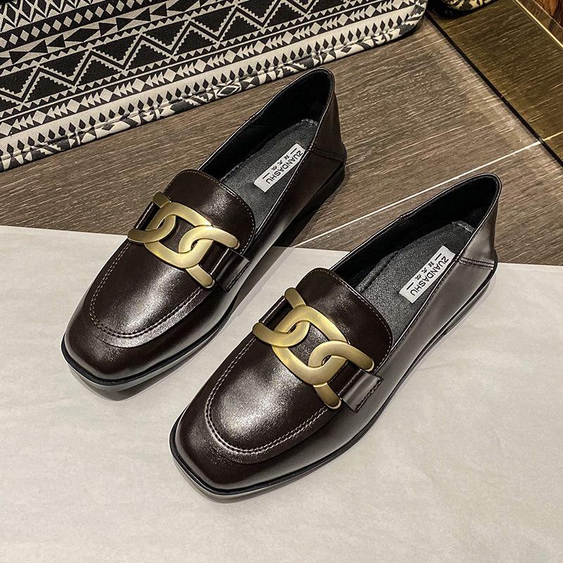 Soft Shoes Woman 2025 Pointed Toe Casual Female Sneakers All-Match Shose Women Oxfords Women's Modis British Style New Cross