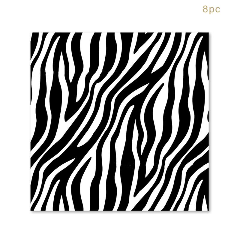 Woodland Animals Disposable Plates Jungle Safari Birthday Animals Giraffe Zebra 1st Birthday Party Decor Leopard Print Plates