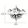 Waterproof Guidance Mountain Car Decals Strong PVC Sticker Weatherproof Design Long Lasting Adhesive For Outdoor Vehicles