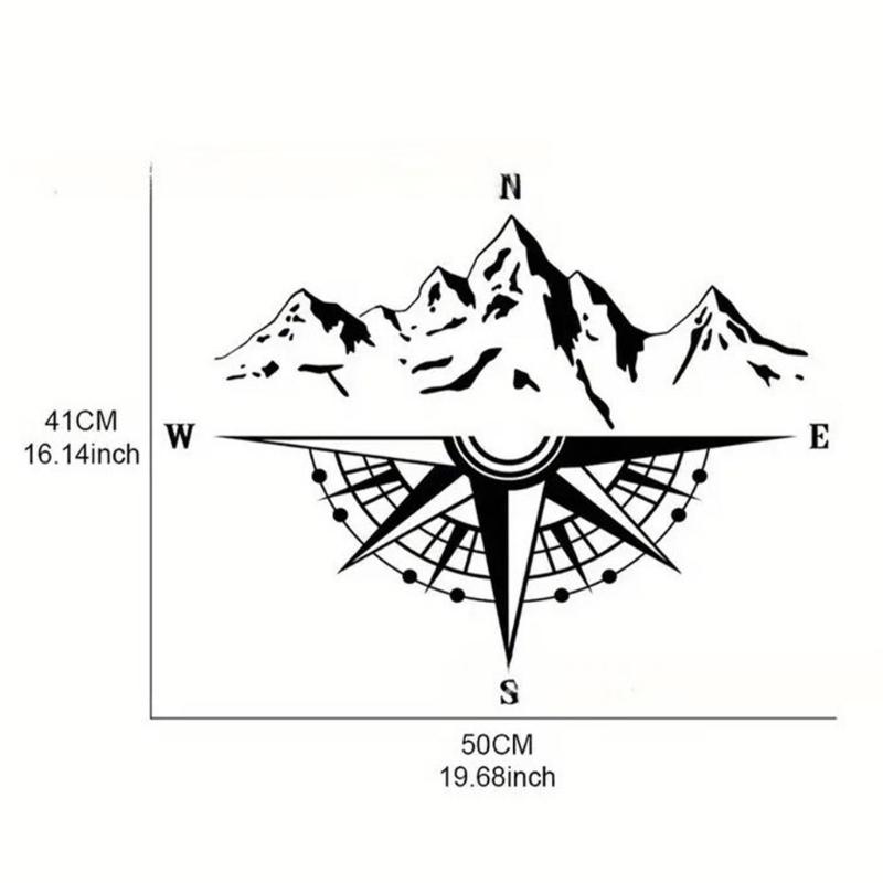 Waterproof Guidance Mountain Car Decals Strong PVC Sticker Weatherproof Design Long Lasting Adhesive For Outdoor Vehicles