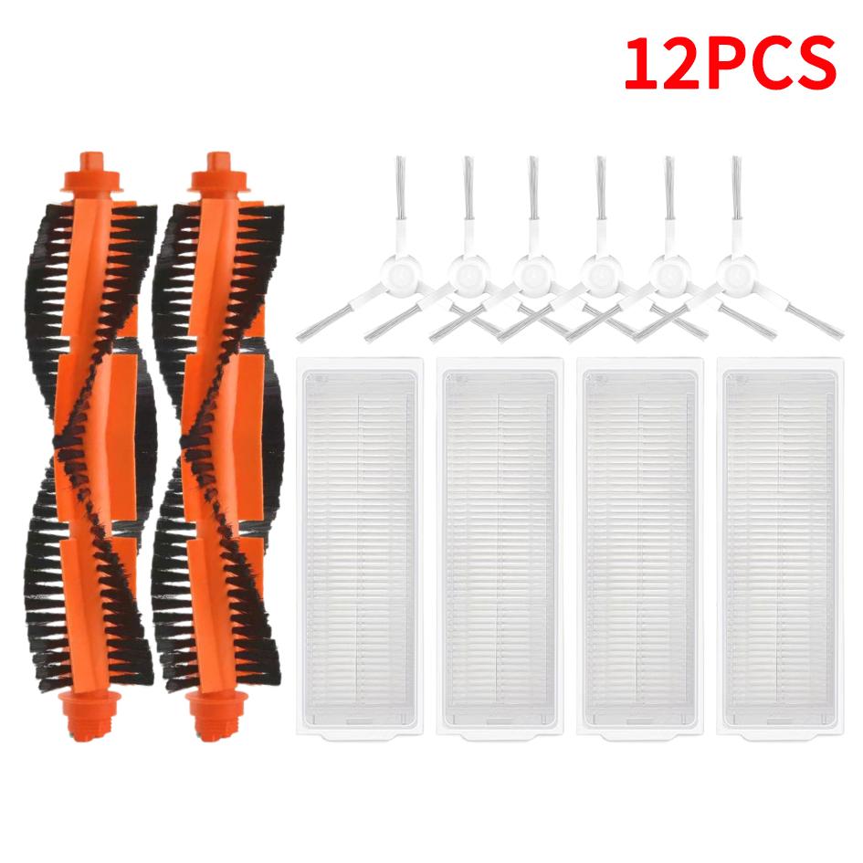 For Xiaomi Robot Vacuum S10 S12 T12 B106GL/ Mop 2S XMSTJQR2S / 3C B106CN Parts Accessories Main Side Brush Filter Mop