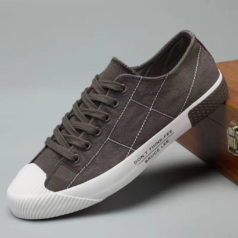 

Мужская обувь дышащая в , ленивые парусиновые модные туфли, повседневные кеды, универсальная мужская рабочая тканевая обувь 41 (sneaker size)