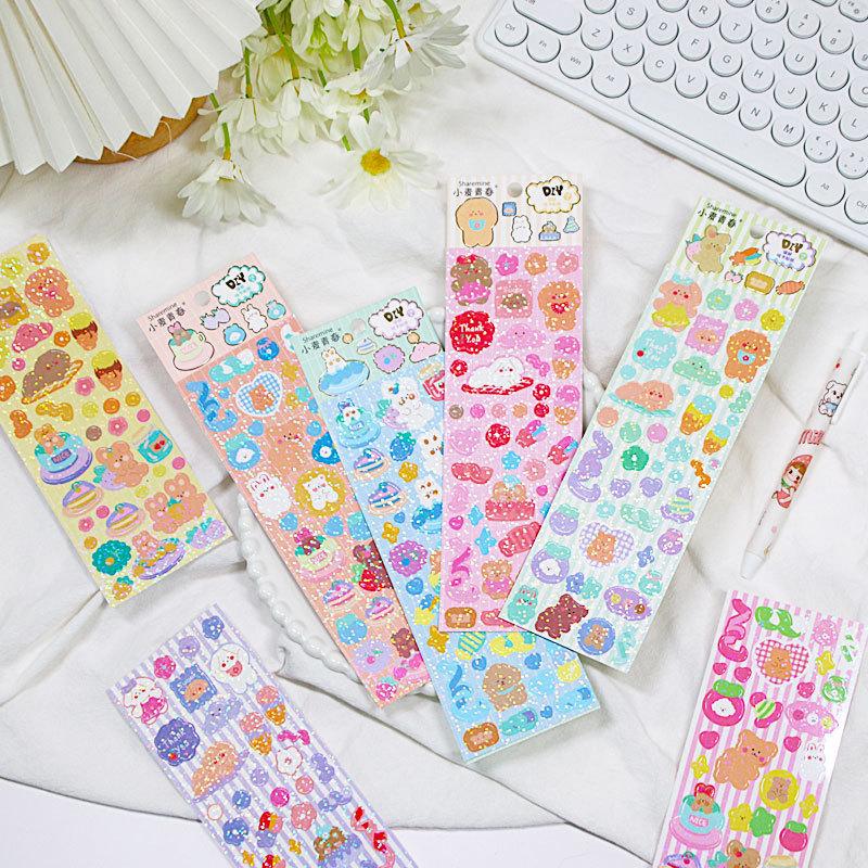 2 Sheet Creative Student Notebook Decoration Stickers