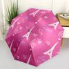 1pc Paris Love Pattern Automatic Open/Close Umbrella, Compact Travel Umbrella, 8-Rib Sturdy Frame - Ideal Gift for Friends yy251118080