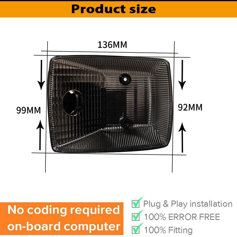 2X Für Mercedes Benz G-Klasse W460 W461 W463 Sprinter W901 W902 W903 Front-Eckleuchtengehäuse Hintere Blinkerglas-Ersatz